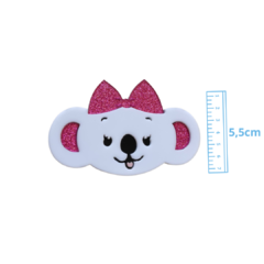APLIQUE LILICA BUSTO G GLITTER ACRÍLICO ADL - 5,5CM - 1 UNIDADE