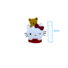 APLIQUE HELLO KITTY VERMELHA URSO P ACRÍLICO ADL - 4CM - 1 UNIDADE