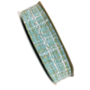 FITA TRANÇADA FIO DOURADO - VERDE - 38MM - 1 METRO