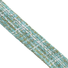 FITA TRANÇADA FIO DOURADO - VERDE - 38MM - 1 METRO - comprar online
