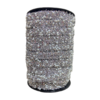 TIRA STRASS PÉROLA PRATA - 10MM - 1 METRO