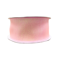 FITA VOIL GLOSSY - ROSA BEBÊ - 38MM - 1 METRO