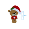 APLIQUE URSO NATAL ACRÍLICO ADL - 8CM - 1 UNIDADE