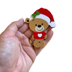 APLIQUE URSO NATAL ACRÍLICO ADL - 8CM - 1 UNIDADE - comprar online