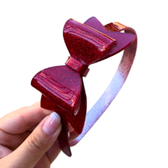 TIARA LAÇO VERMELHO NATAL ACRILICO ADL - 1 UNIDADE - comprar online