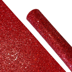 LONITA GLITTER FLOCADA YAMA - VERMELHA - 27X40CM - 1 FOLHA