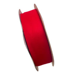 FITA VELUDO CAMURÇA - VERMELHO FERRARI - 38MM - 1 METRO