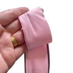 FITA VELUDO CAMURÇA - ROSA BEBÊ - 38MM - 1 METRO - comprar online