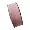 FITA VELUDO GOTAS - ROSA ANTIGO - 38MM - 1 METRO