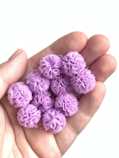 POMPOM TULE LILÁS - 1,5CM - 10 UNIDADES - comprar online
