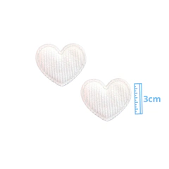 APLIQUE CORAÇAO COTELE - 3CMx3,5CM - 2 UNIDADES - ESCOLHA A COR - loja online