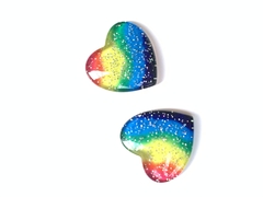 APLIQUE CORAÇÃO TIE DYE ARCO ÍRIS - 2UN na internet