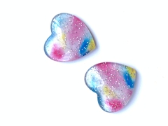 APLIQUE CORAÇÃO TIE DYE CANDY - 2UN