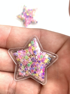 APLIQUE ESTRELA MINI TRANSPARENTE FURTACOR - 2 UNIDADES
