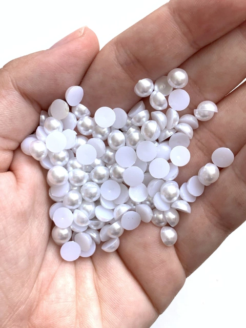 MEIA PÉROLA BRANCA - 6MM - 20 GRAMAS