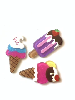 APLIQUE SORVETE CEREJA ACRÍLICO - 2UNIDADES - comprar online