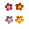 KIT FLOR CORES FORTES ADL - 3CM - 4 UNIDADES