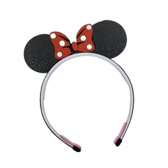 APLIQUE ORELHA MINNIE LONITA ROSA - 5,5X15CM - 1 UNIDADE - Aplique de Laço