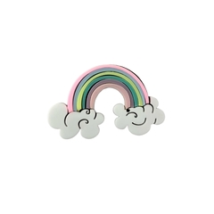 APLIQUE ARCO ÍRIS CANDY ACRÍLICO ADL - 6,5X4,0CM - 1 UNIDADE