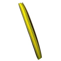 FITA YAMA AMARELA PESPONTO VERDE COPA - 10MM - 1 METRO