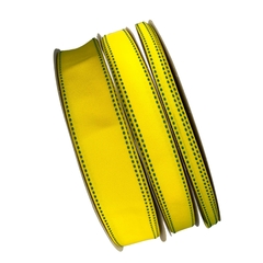 FITA YAMA AMARELA PESPONTO VERDE COPA - 10MM - 1 METRO na internet
