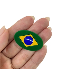 APLIQUE BANDEIRA BRASIL OVAL COPA ADL - 2X3,5CM - 1 UNIDADE - comprar online