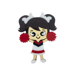 APLIQUE TORCEDORA SANTA CRUZ ACRÍLICO - 7CM - 1 UNIDADE