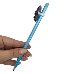 ADAPTADOR PARA LÁPIS EMBORRACHADO - 5 UNIDADES - Aplique de Laço