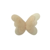 BORBOLETA VOIL TRÊS CAMADAS BEGE - 6,5X4,5CM- 1 UNIDADE