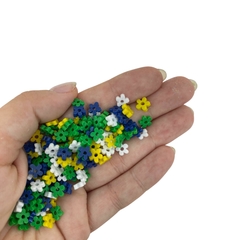 APLIQUE GRANULADO FLOR BRASIL COPA PVC - 6MM - 10 GRAMAS - comprar online