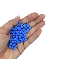 MIÇANGA PULSEIRA BOLA AZUL ANTIGO - 6MM - 20 GRAMAS na internet