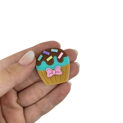 APLIQUE CUPCAKE ACRILICO ADL - 3,5CM - VERDE - 2 UNIDADES - comprar online