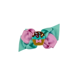 APLIQUE CUPCAKE ACRILICO ADL - 3,5CM - VERDE - 2 UNIDADES - Aplique de Laço