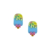 APLIQUE PICOLÉ GRANULADO ACRÍLICO ADL - 4CM - AZUL - 2 UNIDADES