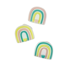 APLIQUE ARCO ÍRIS CANDY ACRÍLICO ADL - 2,5CM - CORAÇÃO AMARELO - 2 UNIDADES na internet