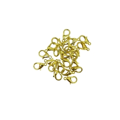 MINI FECHO LAGOSTA DOURADO - 10 UNIDADES