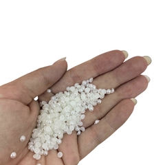 MEIA PÉROLA BRANCA EM ABS - 4MM - 10 GRAMAS - comprar online