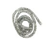TUBO DE STRASS - PRATA - 50CM