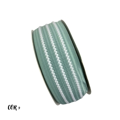 FITA VELUDO TWILL VERDE - 38MM - 2 METROS