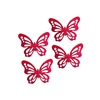 BORBOLETA LONITA NAPA METALIZADA ADL - VERMELHA - 4 UNIDADES