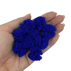 POMPOM TULE AZUL ROYAL - 2,5CM - 10 UNIDADES - comprar online
