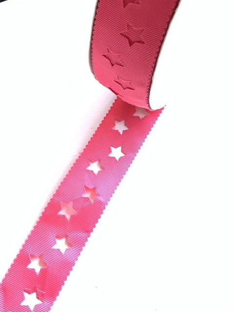 FITA GORGURÃO ESTRELA VAZADA - 38MM - 2M