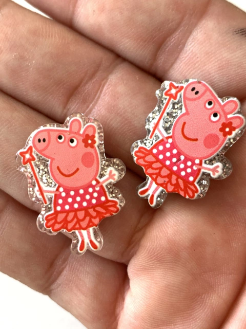 APLIQUE PEPPA FADA GLITTER - 2 UNIDADES