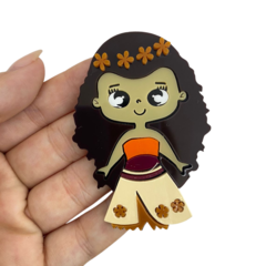 APLIQUE PRINCESA MOANA ACRÍLICO ADL - 7CM - 1 UNIDADE - comprar online