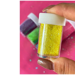 GLITTER FINO ARCO ÍRIS  - 6 POTES - 50g na internet