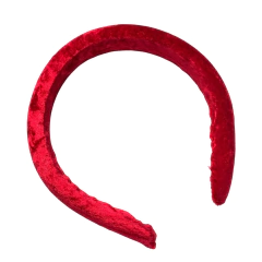 TIARA VELUDO - VERMELHA - 1 UNIDADE - comprar online