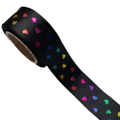 FITA GORGURÃO PRETA CORAÇÃO FURTACOR - 40MM - 4,5 METROS