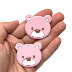 APLIQUE URSO EMBORRACHADO ROSA BEBÊ - 2 UNIDADES - comprar online