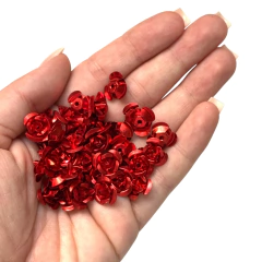 FLOR ALUMÍNIO VERMELHA - 10MM - 20 UNIDADES - comprar online