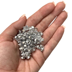 FLOR ALUMÍNIO PRATA - 8MM - 20 UNIDADES - comprar online